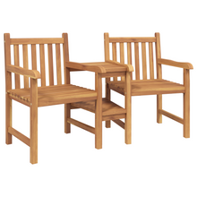 Tuinstoelen met plank Geometrisch met opslag Bruin 152 x 63 x 89 cm Massief teakhout