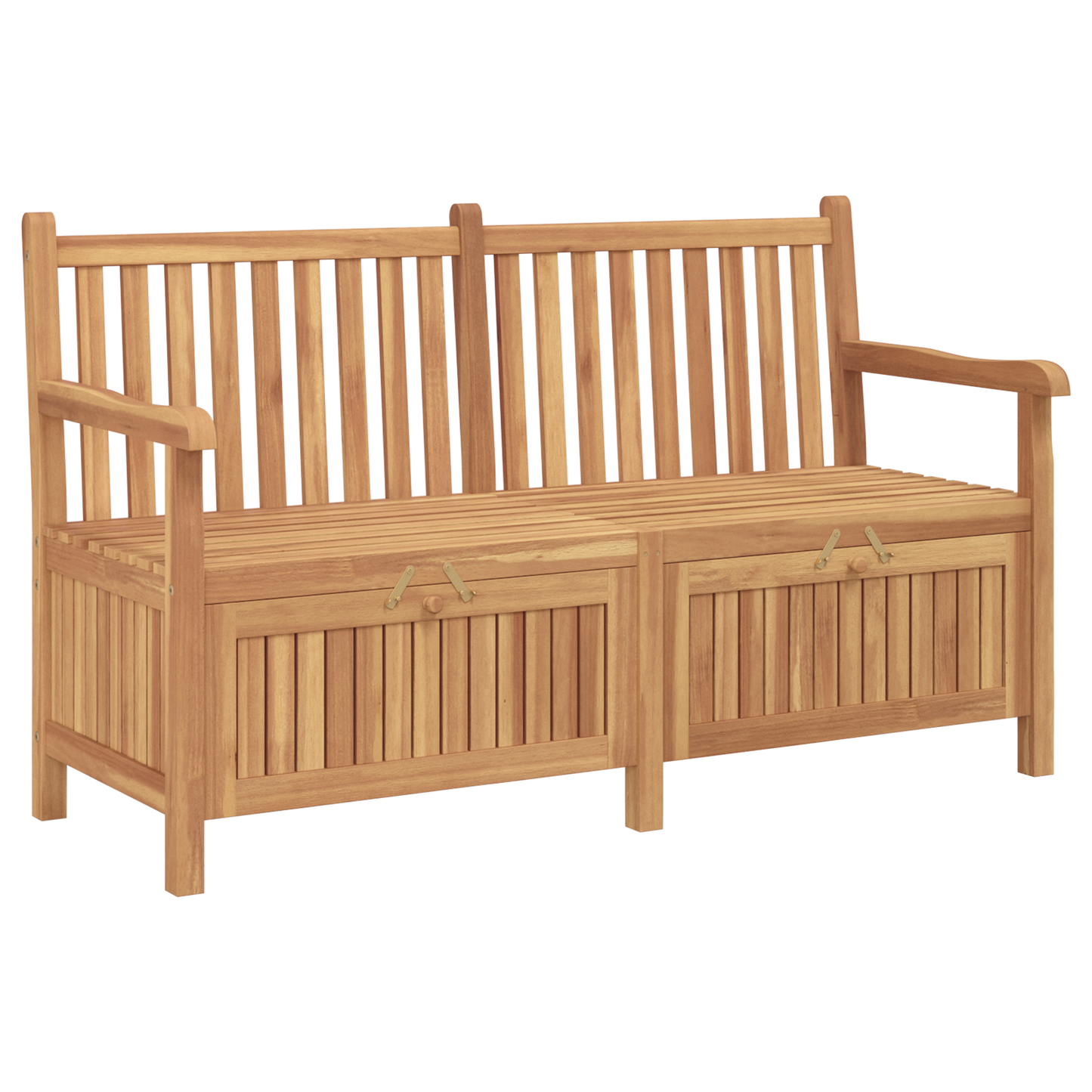 Tuinkast Bank Bruin 150 x 60 x 90 cm Massief teakhout
