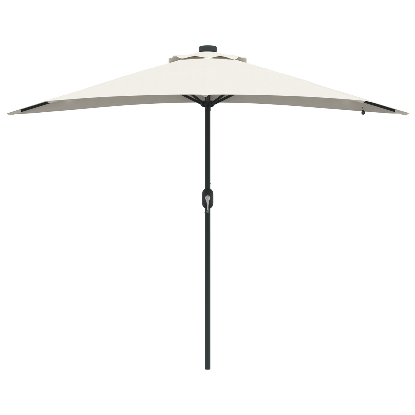 Tuinparasol with LED Strip Lights Zand 294 x 150 x 223 cm Stof