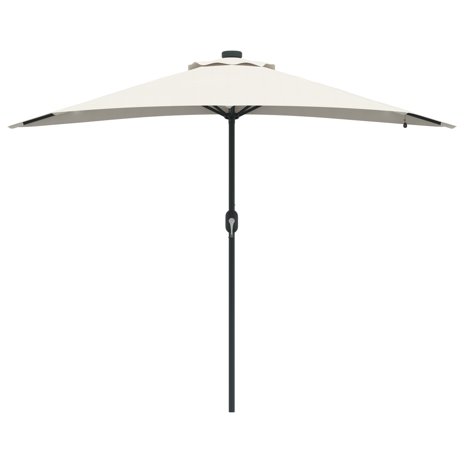 Tuinparasol with LED Strip Lights Zand 294 x 150 x 223 cm Stof