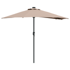 Tuinparasol 294x150x223 cm taupe