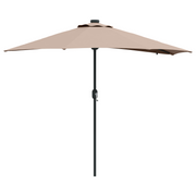 Tuinparasol 294x150x223 cm taupe