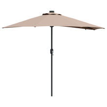 Tuinparasol Taupe 294 x 150 x 223 cm Stof