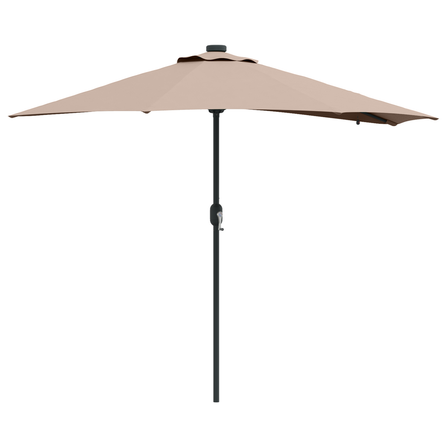 Tuinparasol Taupe 294 x 150 x 223 cm Stof