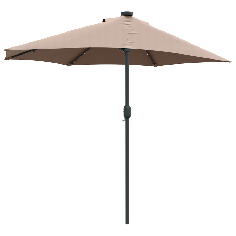 Tuinparasol Taupe 294 x 150 x 223 cm Stof