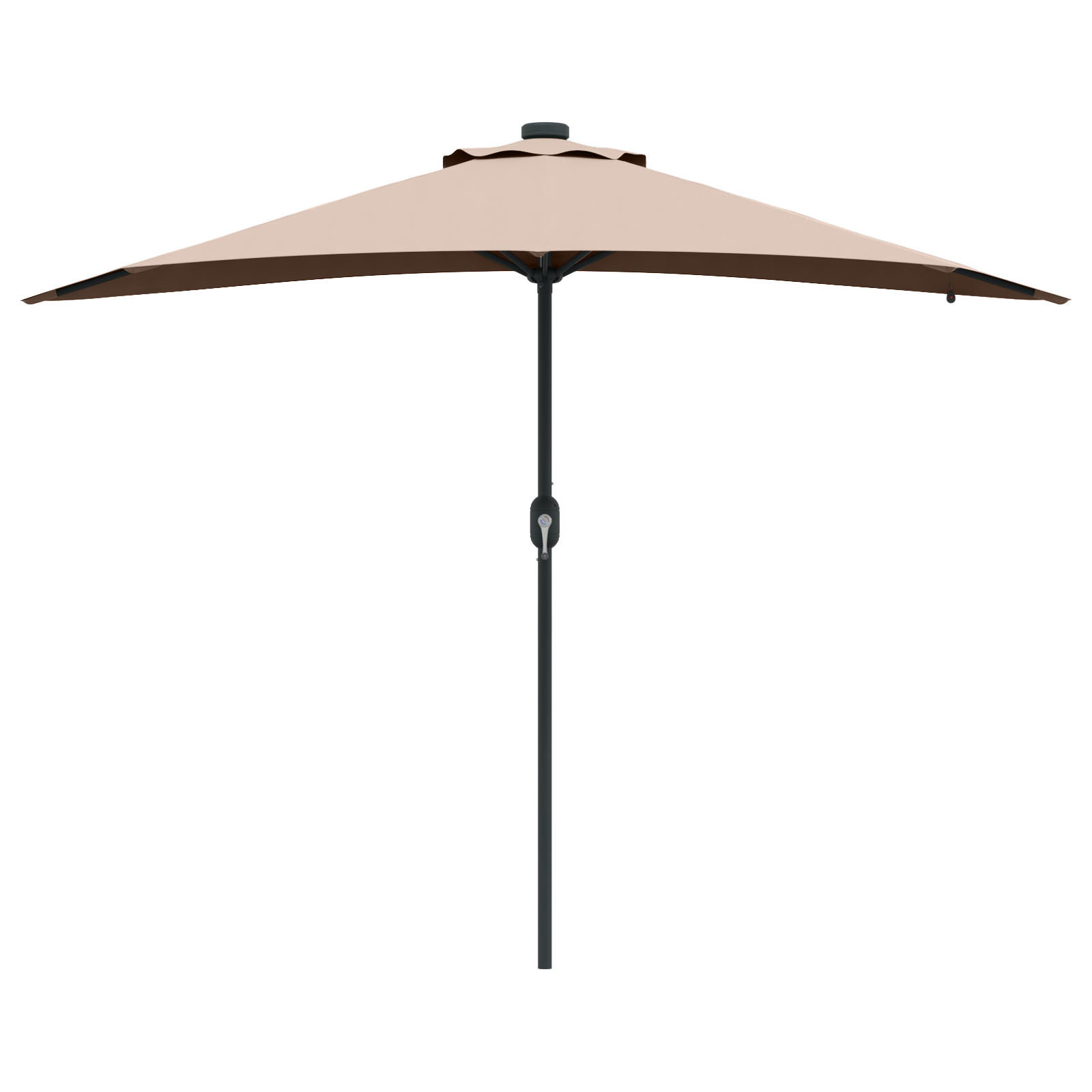 Tuinparasol Taupe 294 x 150 x 223 cm Stof