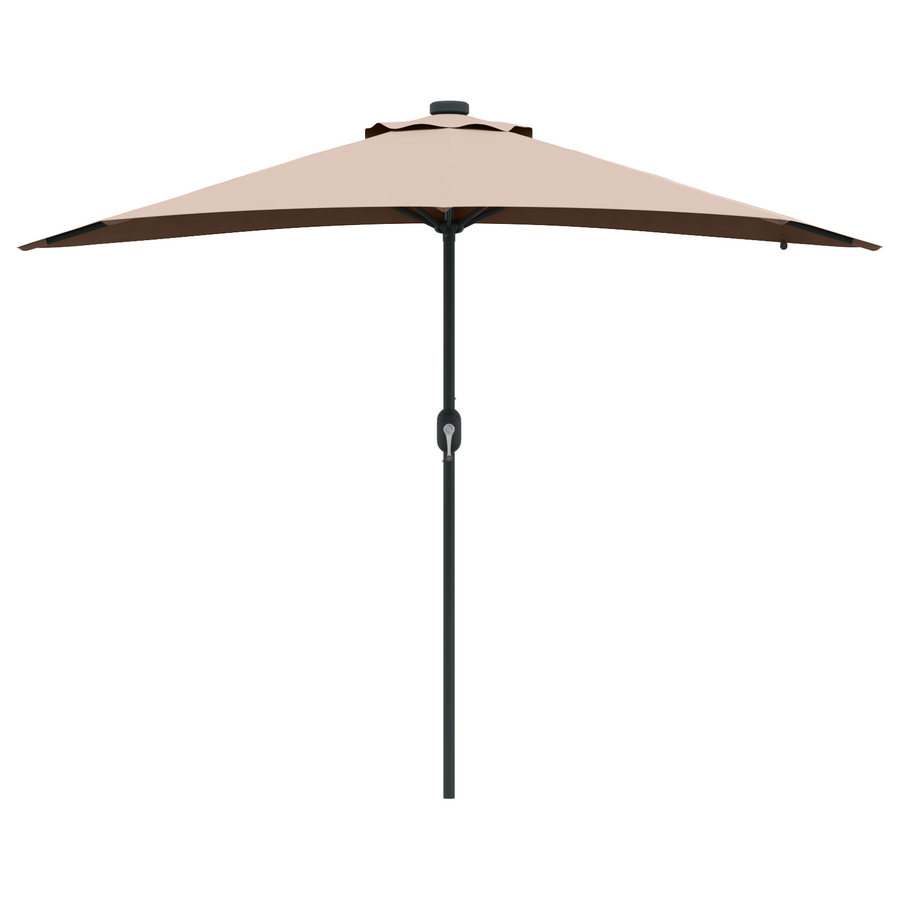Tuinparasol Taupe 294 x 150 x 223 cm Stof