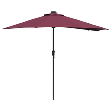 Tuinparasol Bordeauxrood 294 x 150 x 223 cm Stof