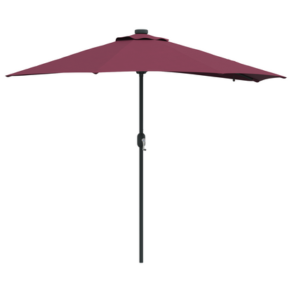 Tuinparasol Bordeauxrood 294 x 150 x 223 cm Stof