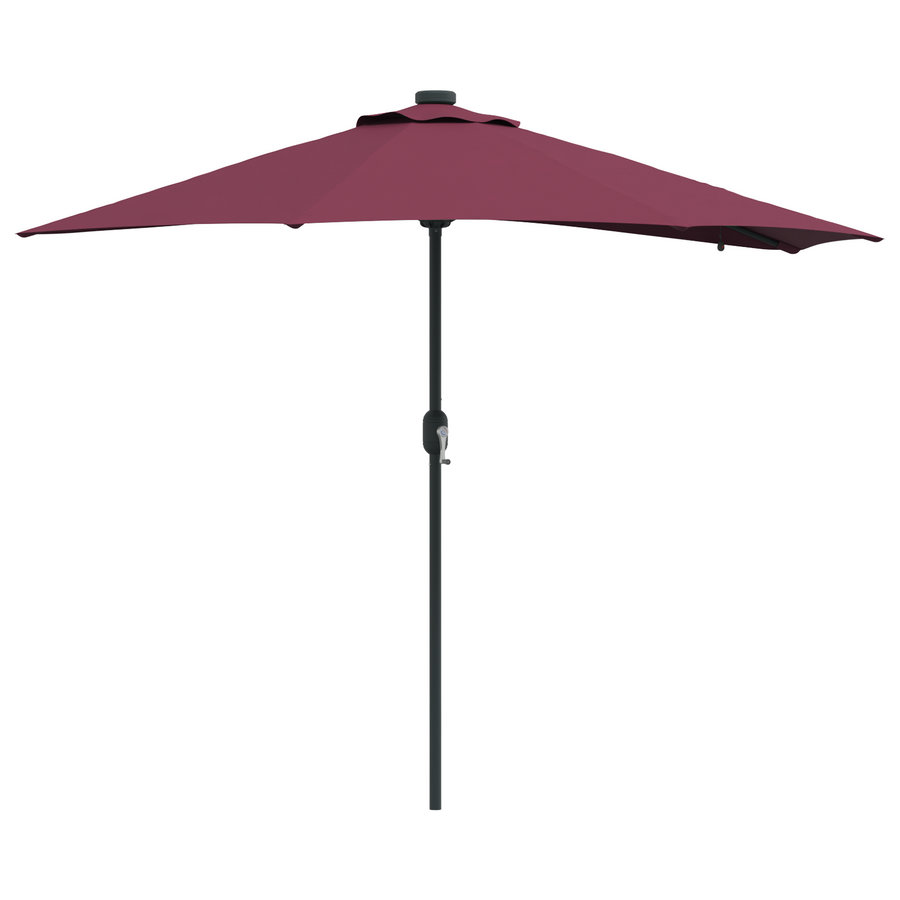 Tuinparasol Bordeauxrood 294 x 150 x 223 cm Stof