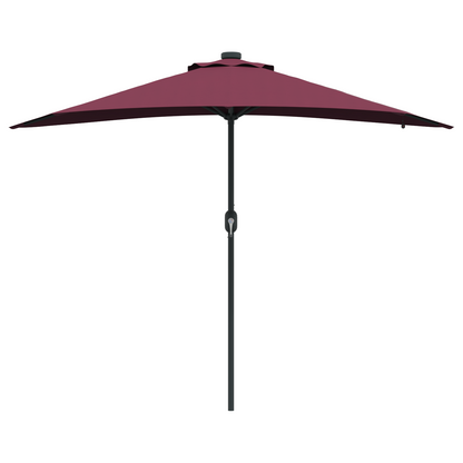 Tuinparasol Bordeauxrood 294 x 150 x 223 cm Stof