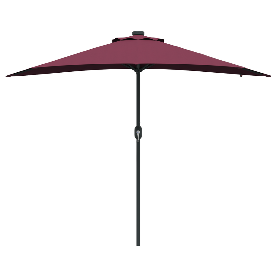 Tuinparasol Bordeauxrood 294 x 150 x 223 cm Stof