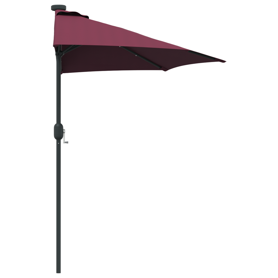 Tuinparasol Bordeauxrood 294 x 150 x 223 cm Stof