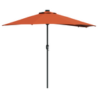 Tuinparasol 294x150x223 cm terracotta