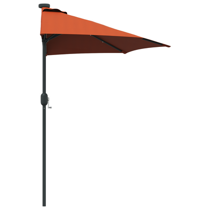 Tuinparasol Terracotta 294 x 150 x 223 cm Stof
