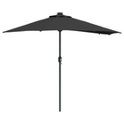 Tuinparasol 294x150x223 cm zwart