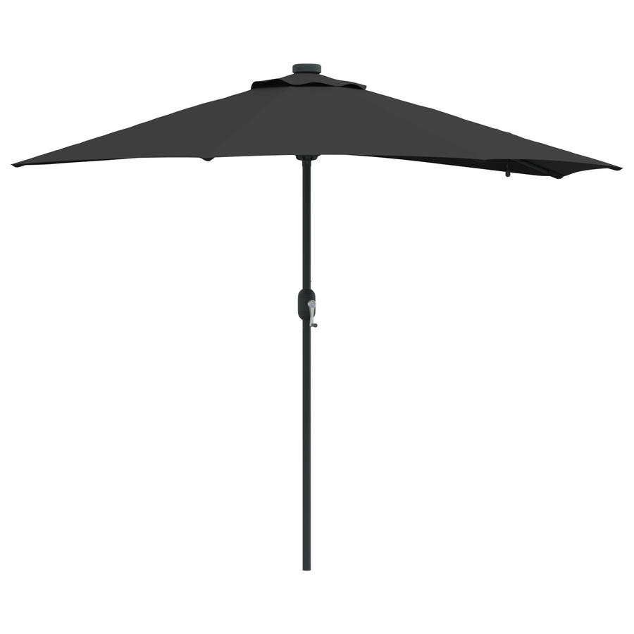 Tuinparasol Zwart 294 x 150 x 223 cm Stof