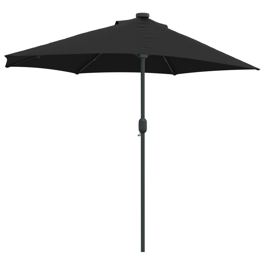 Tuinparasol Zwart 294 x 150 x 223 cm Stof
