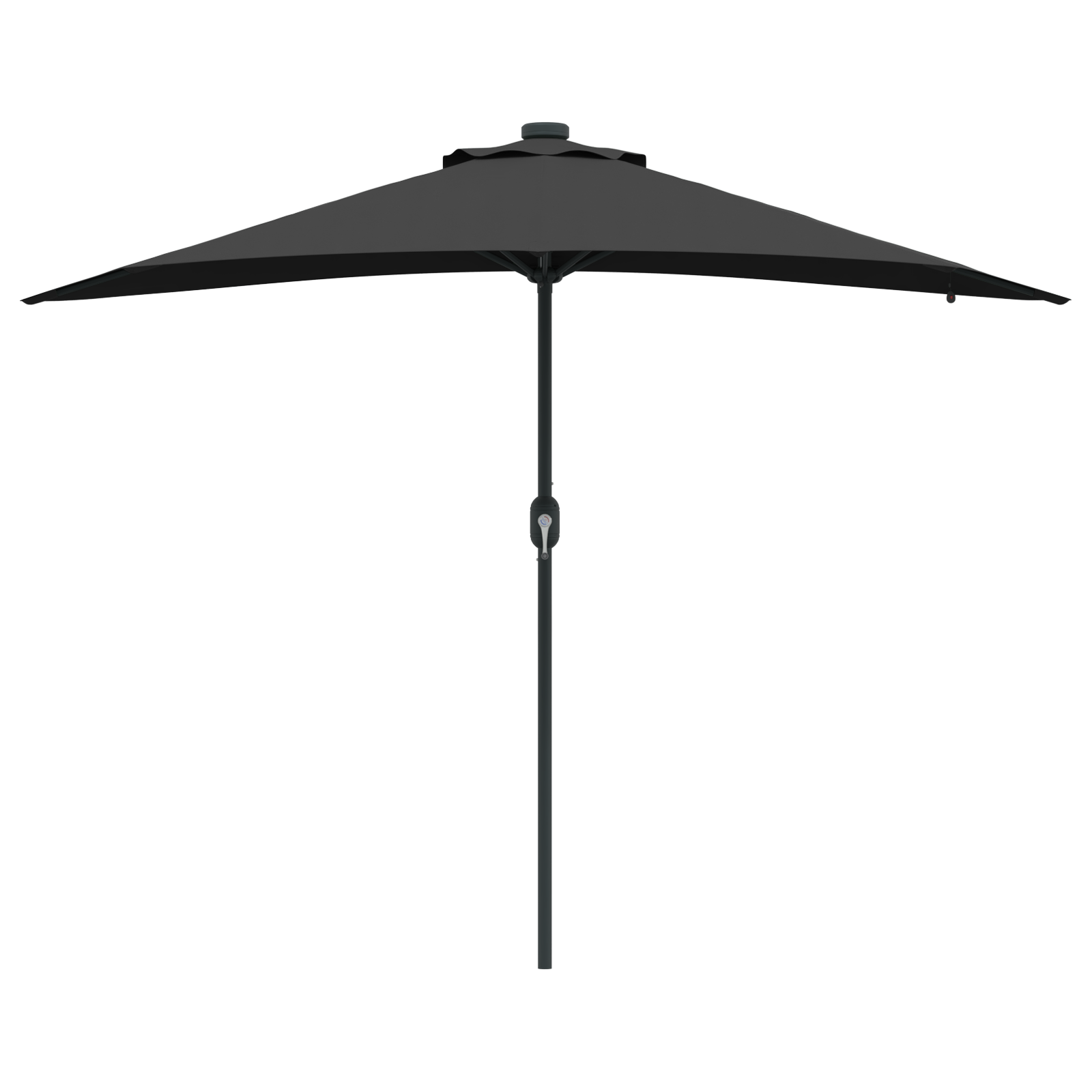 Tuinparasol Zwart 294 x 150 x 223 cm Stof