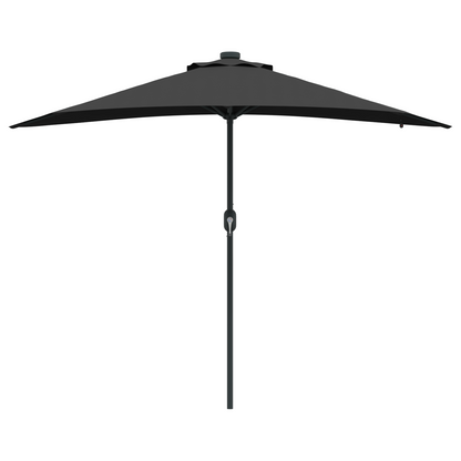 Tuinparasol Zwart 294 x 150 x 223 cm Stof