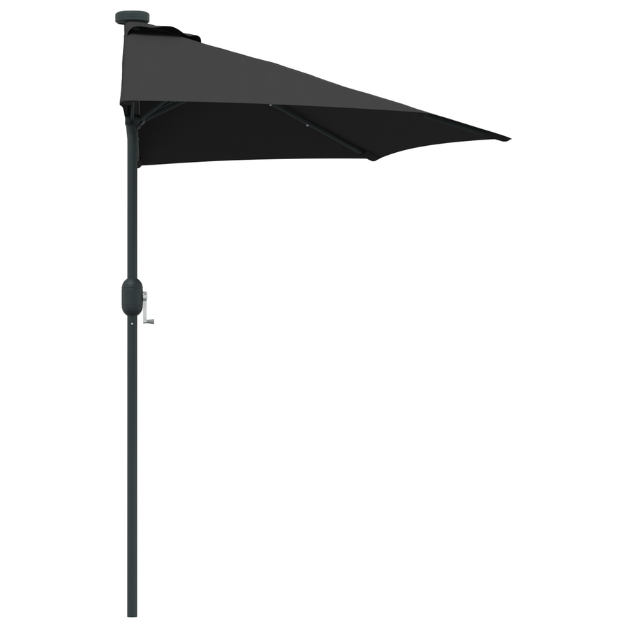 Tuinparasol Zwart 294 x 150 x 223 cm Stof