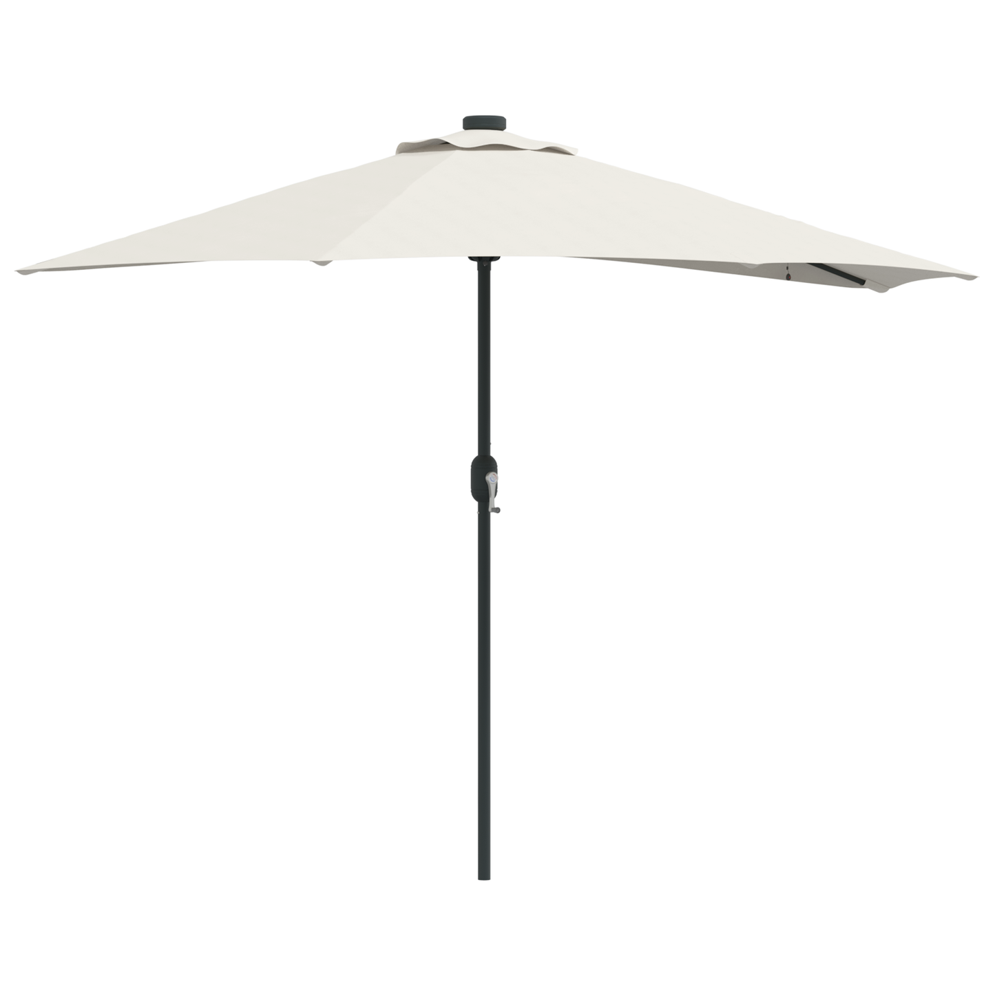 Tuinparasol Half met Aluminium Paal Zand 294 cm