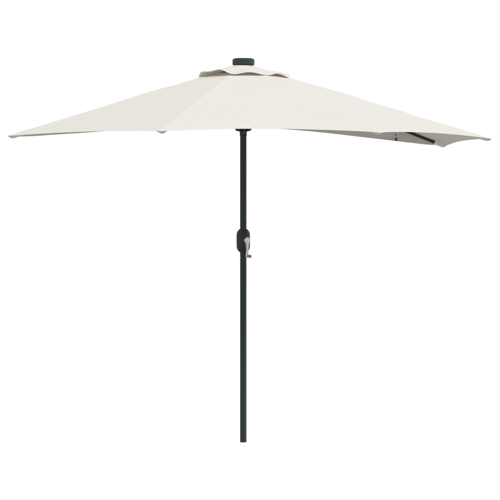 Tuinparasol Half met Aluminium Paal Zand 294 cm