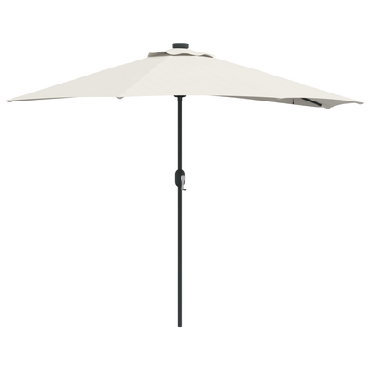 Tuinparasol Half met Aluminium Paal Zand 294 cm