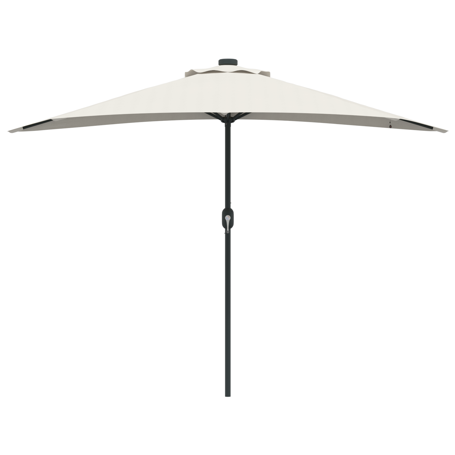 Tuinparasol Half met Aluminium Paal Zand 294 cm