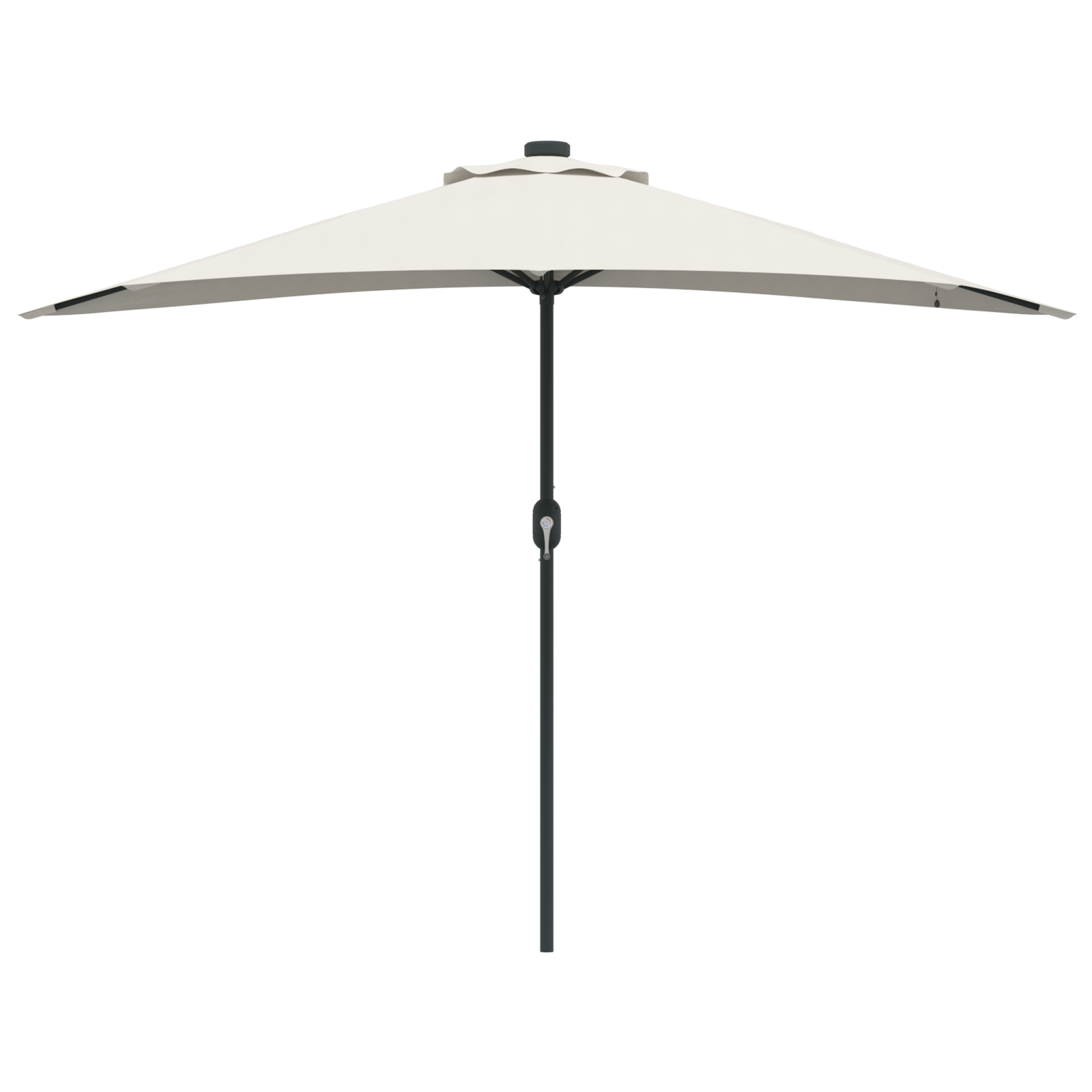 Tuinparasol Half met Aluminium Paal Zand 294 cm