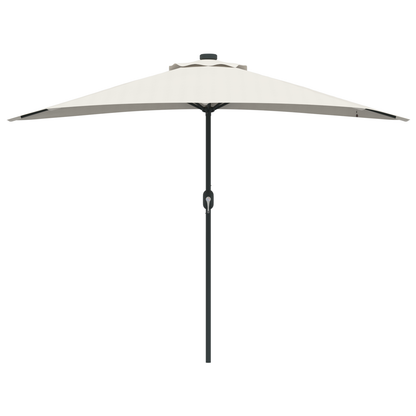 Tuinparasol Half met Aluminium Paal Zand 294 cm
