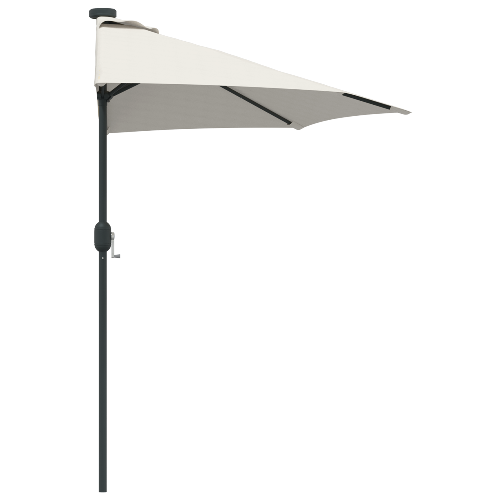 Tuinparasol Half met Aluminium Paal Zand 294 cm