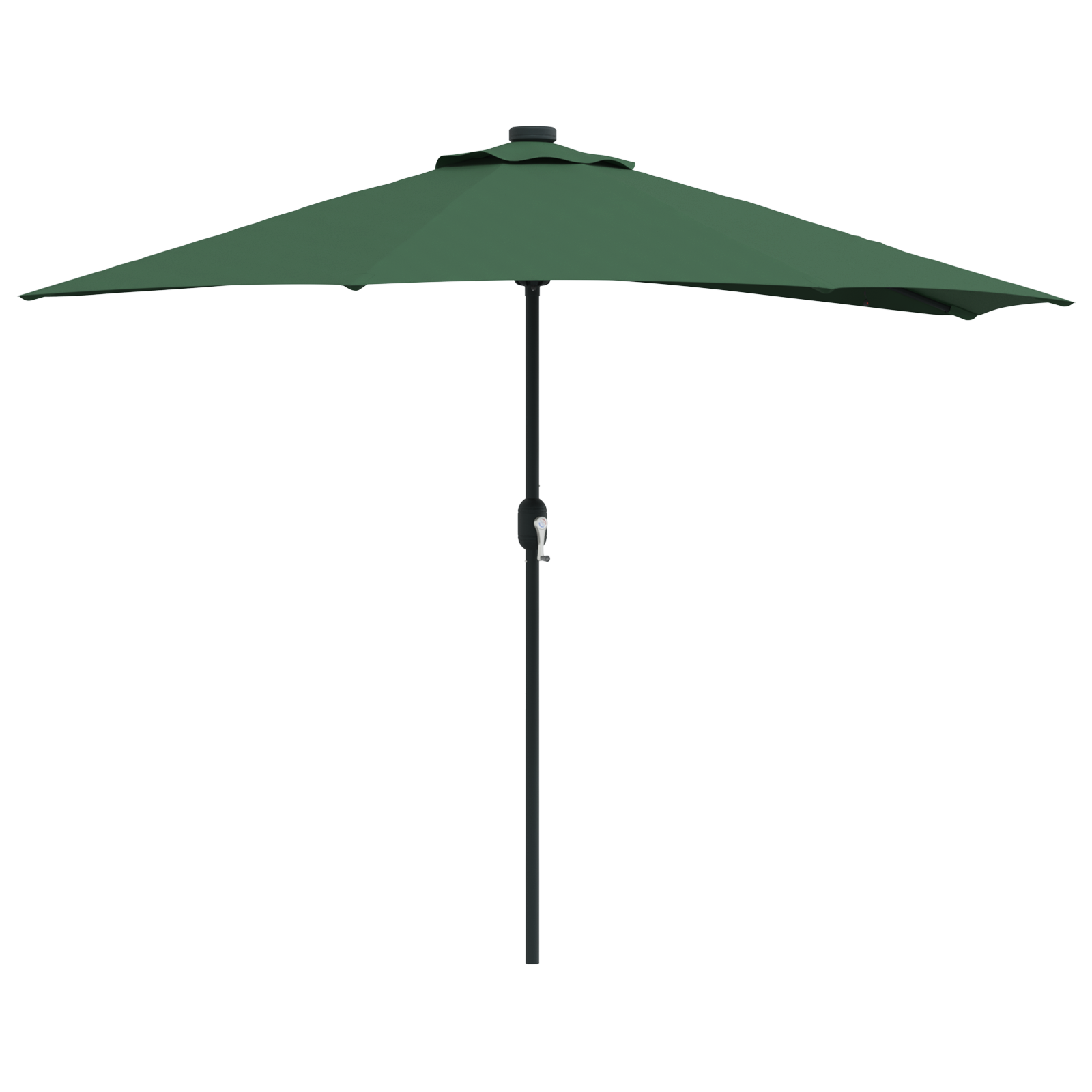 Halve Tuinparasol met Aluminium Paal Groen 294 cm