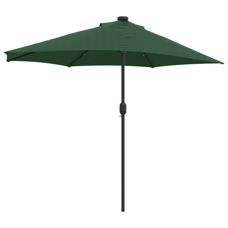 Halve Tuinparasol met Aluminium Paal Groen 294 cm