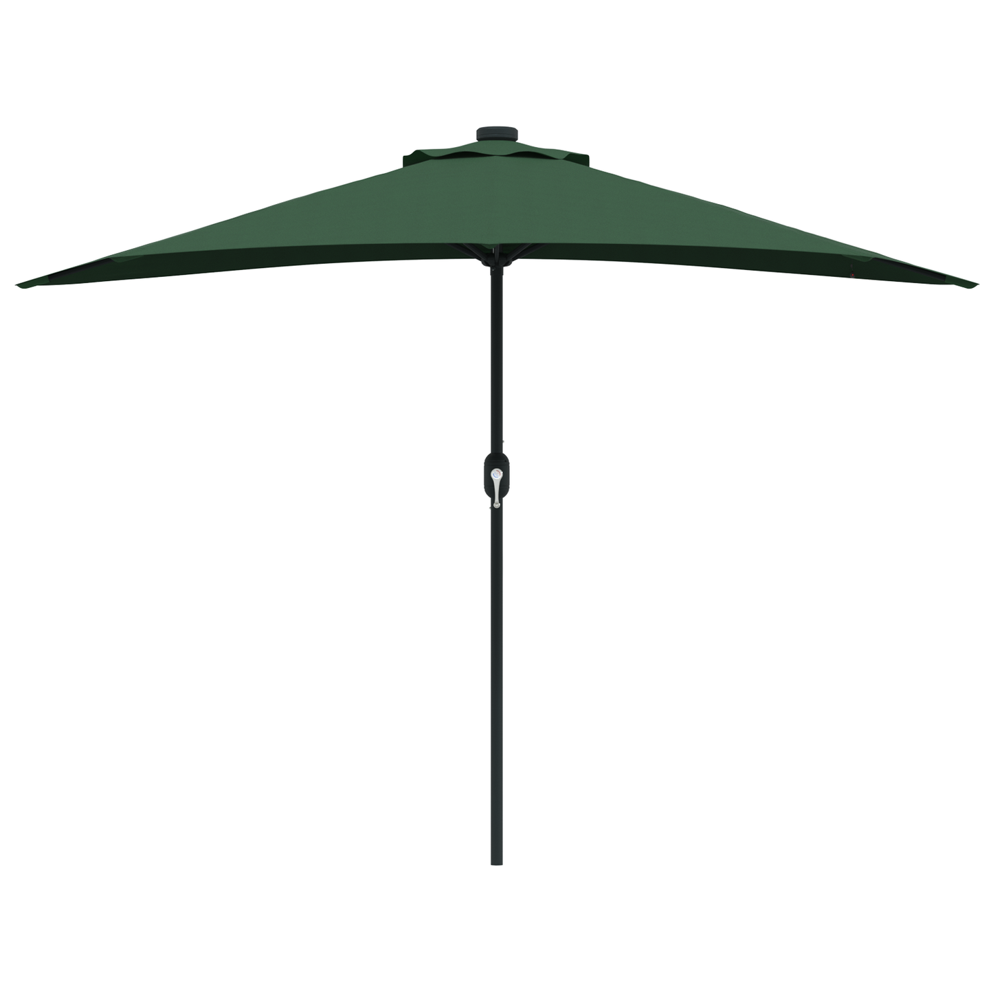 Halve Tuinparasol met Aluminium Paal Groen 294 cm