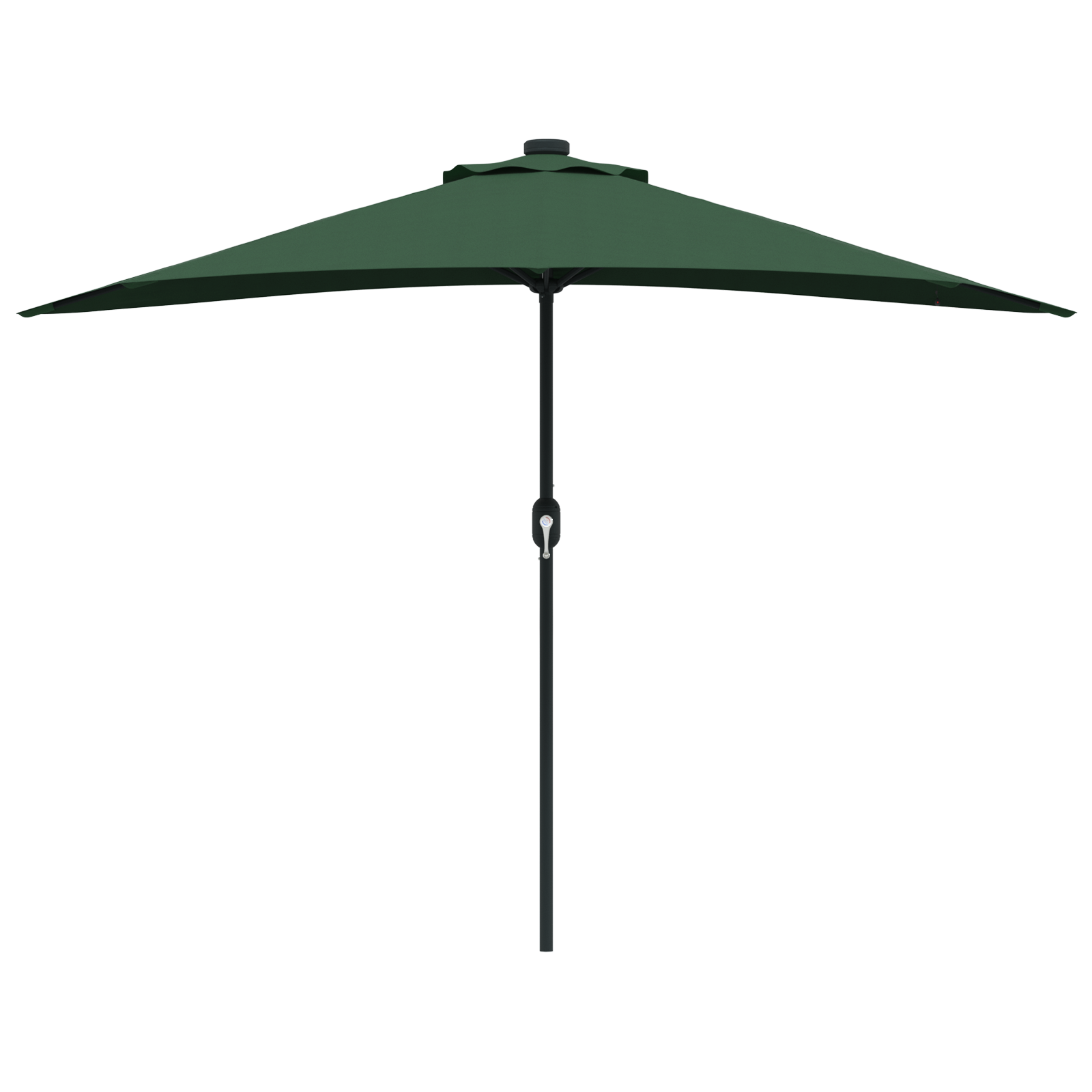 Halve Tuinparasol met Aluminium Paal Groen 294 cm