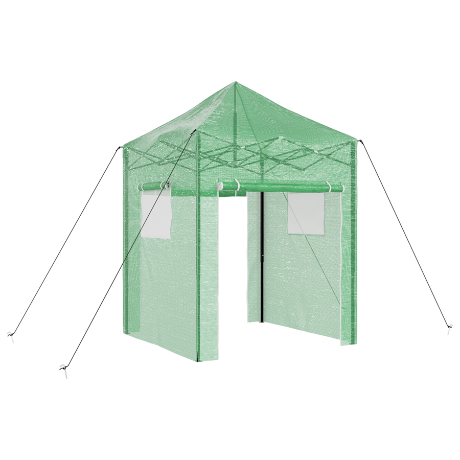 Kweekkas met opblaasframe Groen 200 x 200 x 300 cm Staal