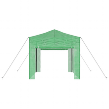 Kweekkas met opblaasframe Groen 290 x 290 x 315 cm Staal