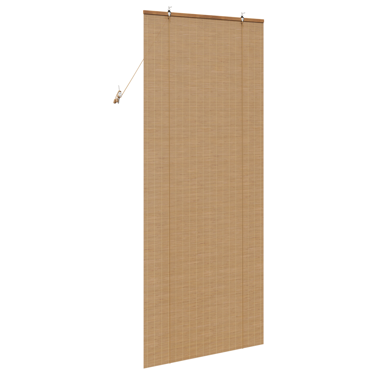 Raambuiten & Gordijnen Licht Bruin 90 x 220 cm Bamboe