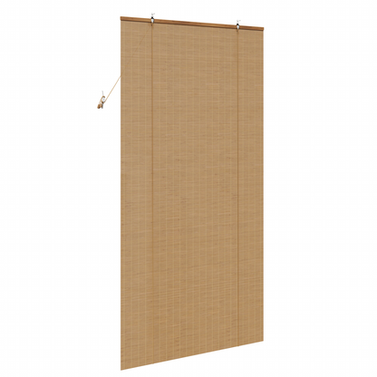 Raambuiten & Gordijnen Licht Bruin 120 x 220 cm Bamboe
