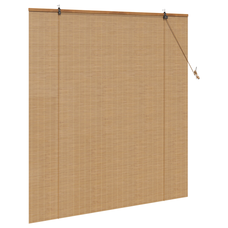 Raambuiten & Gordijnen Licht Bruin 150 x 160 cm Bamboe