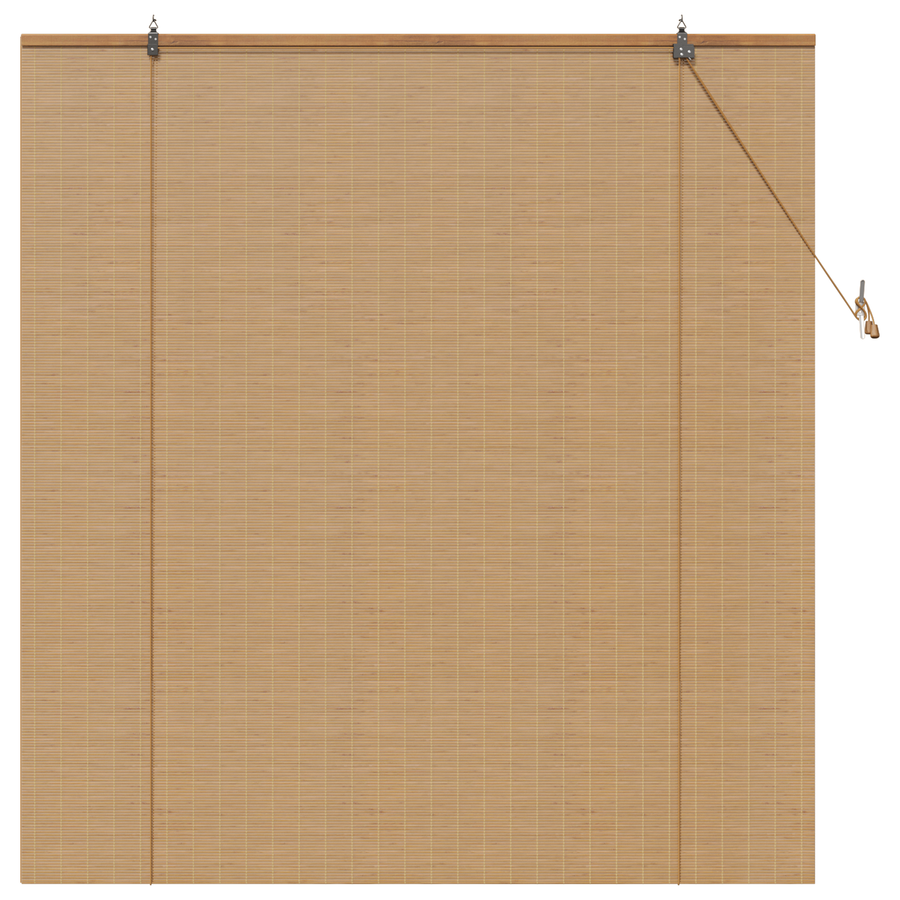 Raambuiten & Gordijnen Licht Bruin 150 x 160 cm Bamboe