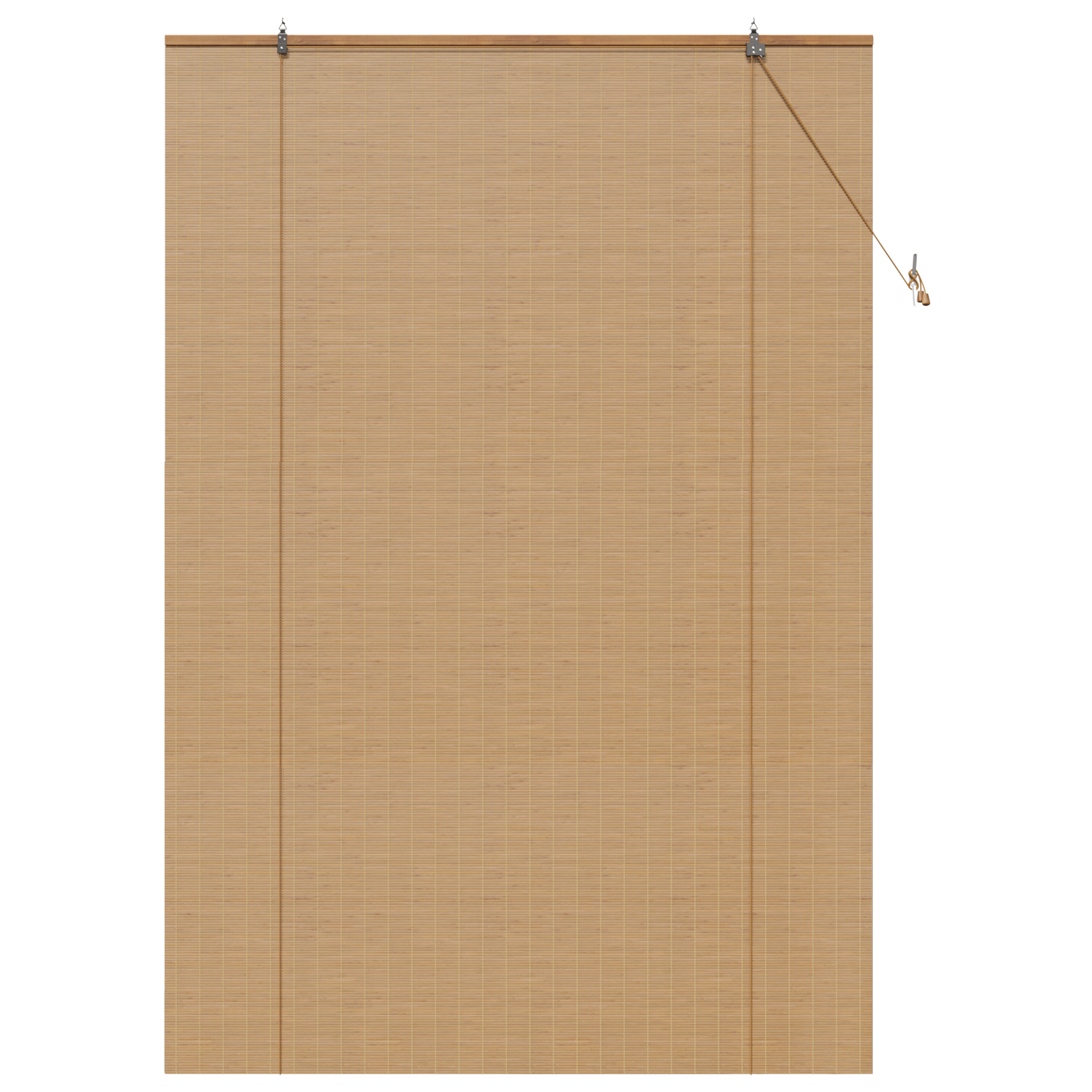 Raambuiten & Gordijnen Licht Bruin 150 x 220 cm Bamboe