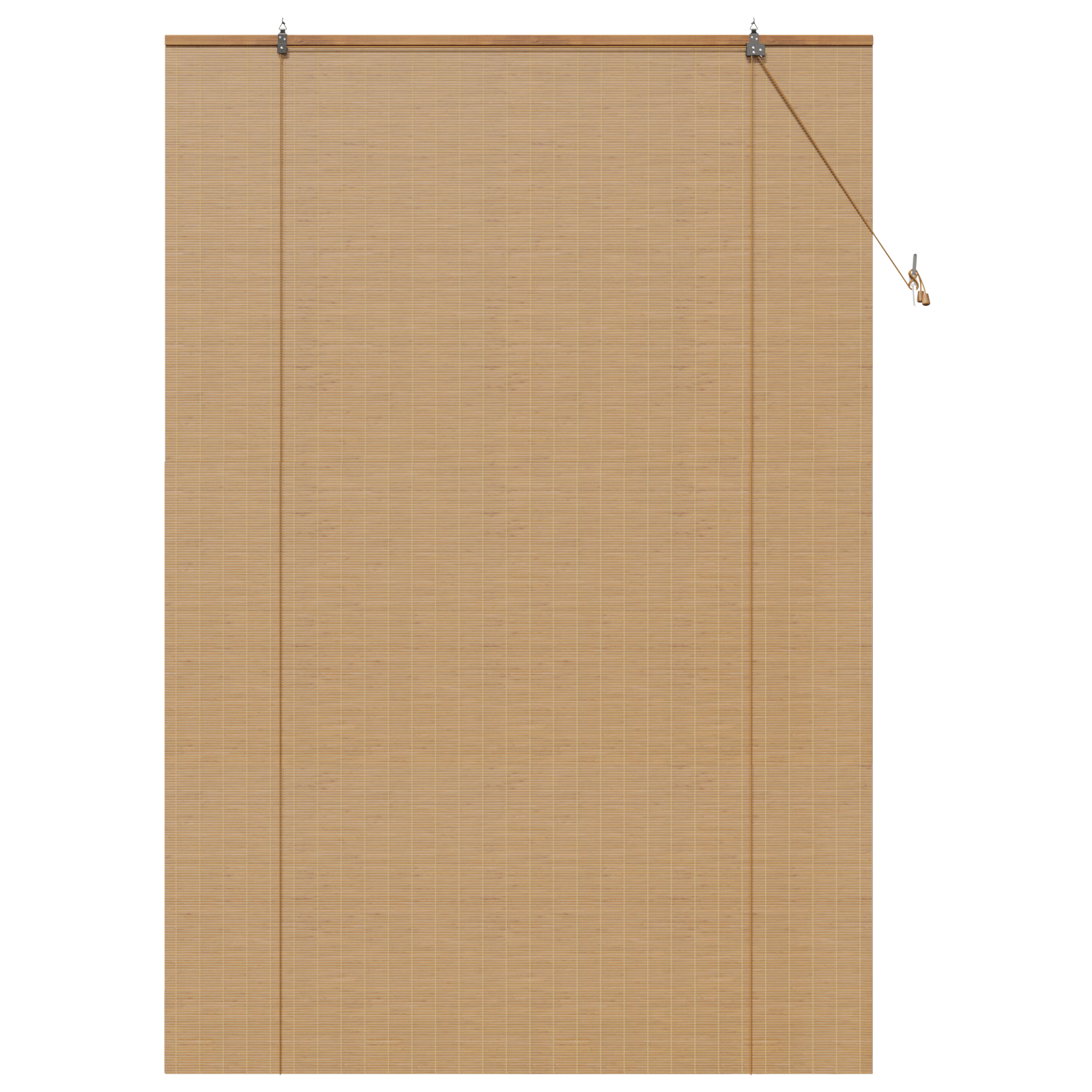 Raambuiten & Gordijnen Licht Bruin 150 x 220 cm Bamboe