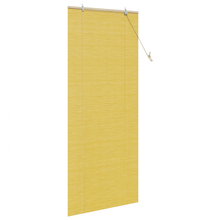 Raambuiten & Gordijnen met gordijnen Geel 90 x 220 cm Bamboe
