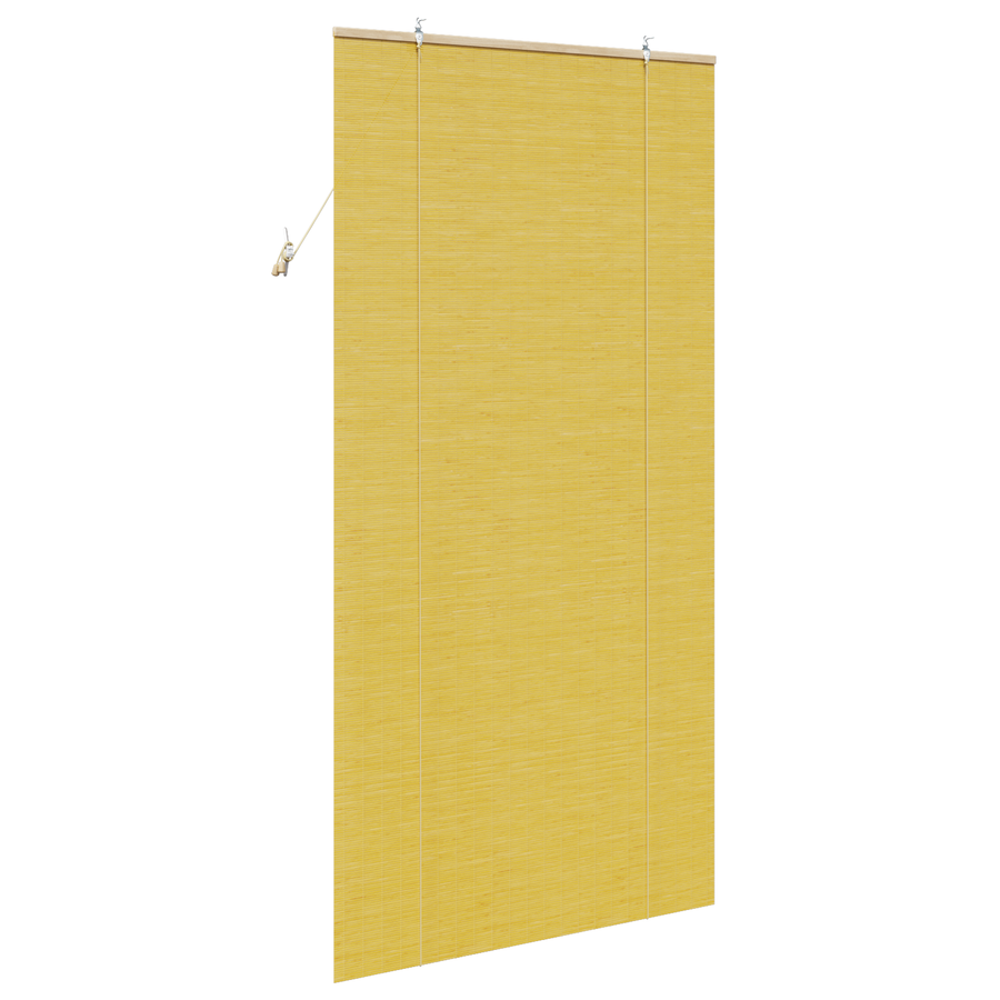 Raambuiten & Gordijnen met gordijnen Geel 100 x 220 cm Bamboe