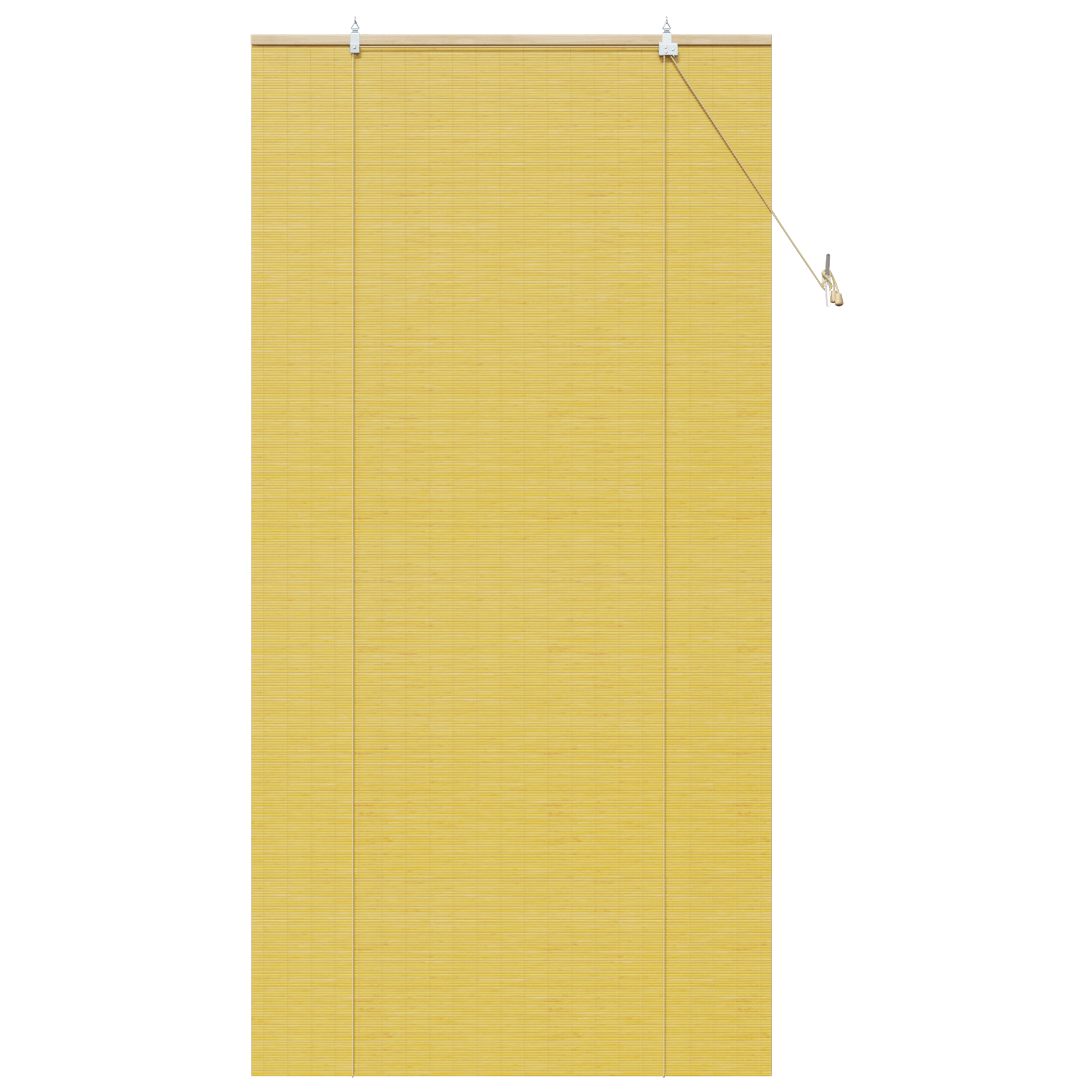 Raambuiten & Gordijnen met gordijnen Geel 100 x 220 cm Bamboe