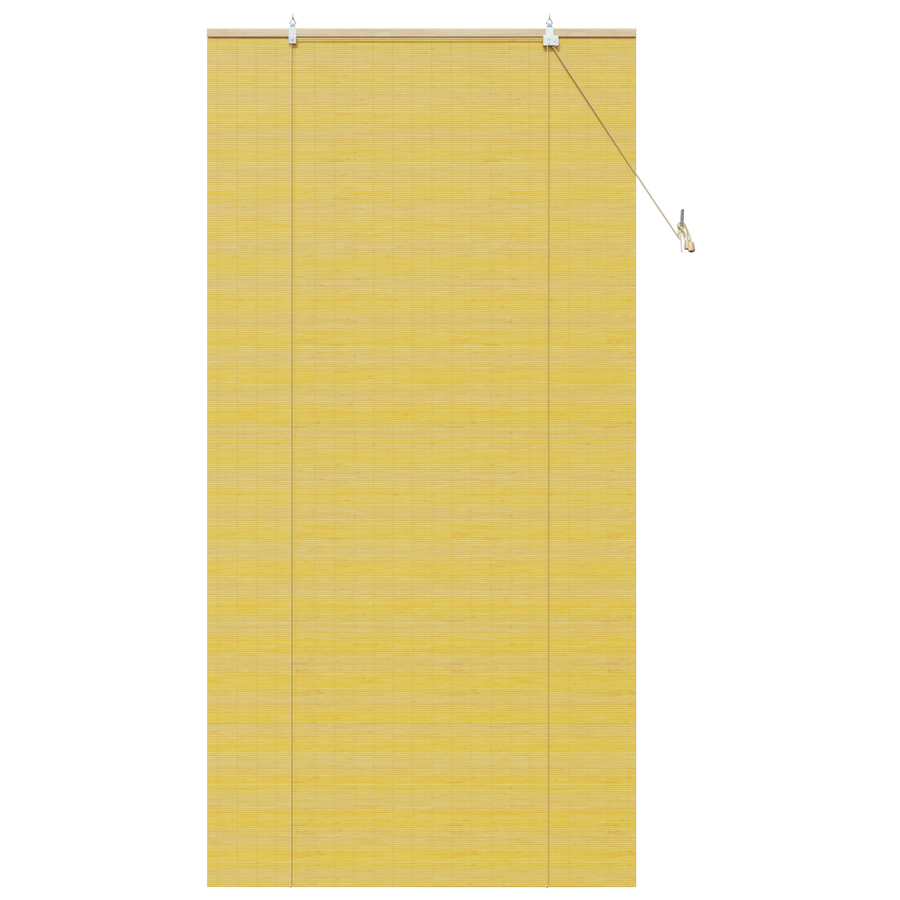 Raambuiten & Gordijnen met gordijnen Geel 100 x 220 cm Bamboe