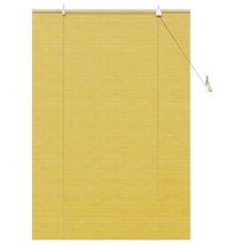 Raambuiten & Gordijnen met gordijnen Geel 110 x 160 cm Bamboe