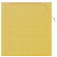Raambuiten & Gordijnen met gordijnen Geel 140 x 160 cm Bamboe